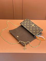 LsVttn WALLET ON CHAIN LILY bag20cm - 4