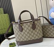 Guccii1 OPHIDIA MINI TOTE BROWN- 22cmx 18cm x 10cm - 2