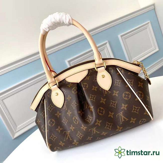 LsVttn Tivoli Tote PM Brown Canvas Monogram 28cm - 1