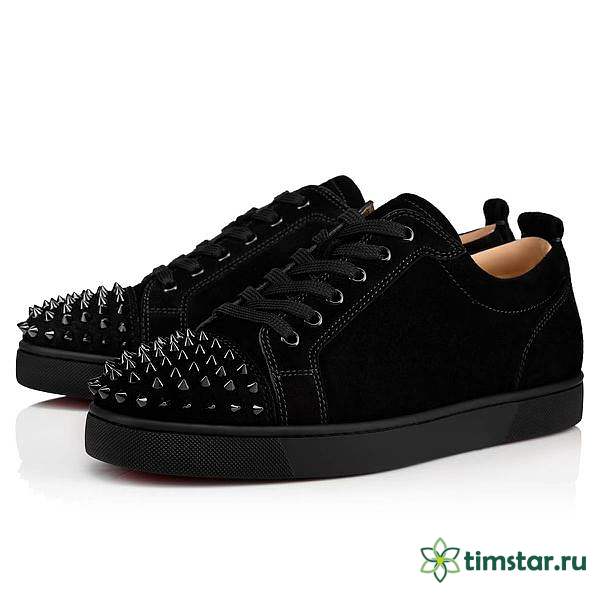 Chrstn Lbtn ieira Spikes suede sneakers - 1