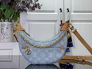 LsVttn Bag Loop Small Handbag M24846 Blue 23cm - 1