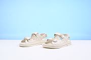 Channe1 sandals white2 - 1