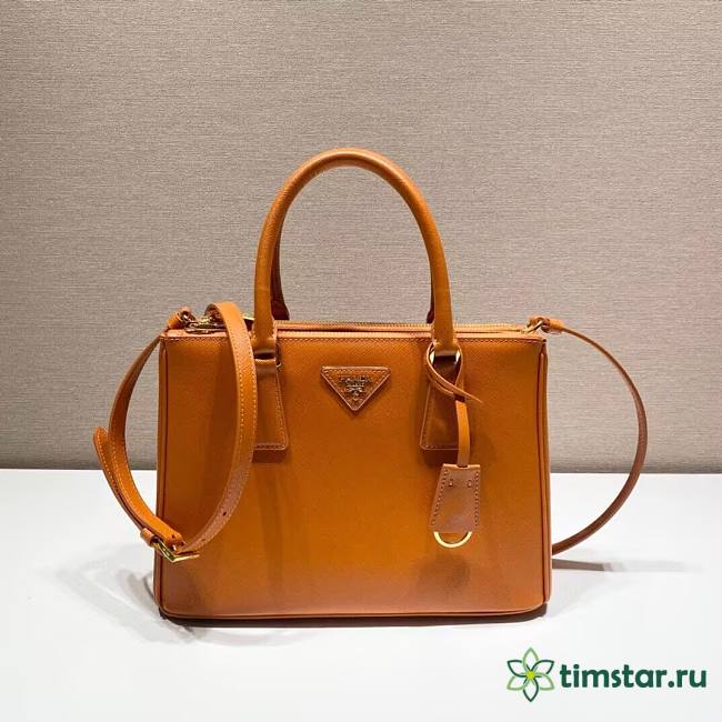 Pradaa Galleria Saffiano Leather Bag in orange - 1