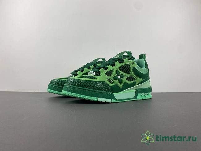 Louis Vuitton LV trainer green - 1