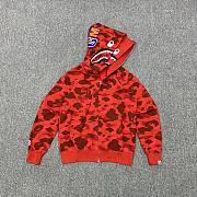 Bape hoodie red 2024122701 - 1