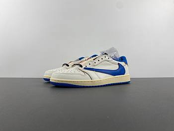 Jordan 1 Retro Low OG SP Fragment x Travis Scott Sail Military Blue DM7866-104 