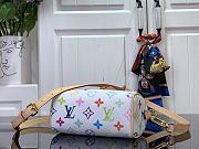 Louis Vuitton x Takashi Murakami Nano Speedy White Multicolored 16x11x9cm - 5