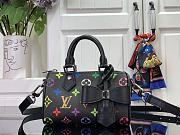 Louis Vuitton x Takashi Murakami Nano Speedy Black Multicolored 16x11x9cm - 1