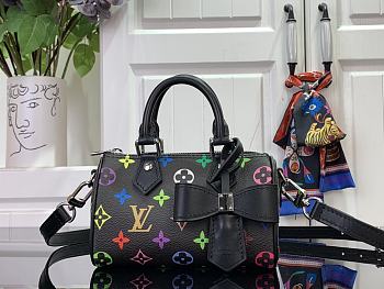 Louis Vuitton x Takashi Murakami Nano Speedy Black Multicolored 16x11x9cm