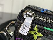 Louis Vuitton x Takashi Murakami Nano Speedy Black Multicolored 16x11x9cm - 4