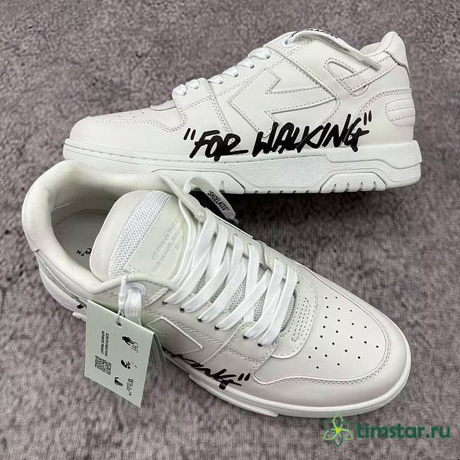 OFF-WHITE Out Of Office OOO Low Tops For Walking White Black - 1