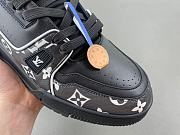 Louis Vuitton LV trainer all black white - 4