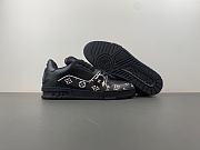 Louis Vuitton LV trainer all black white - 3