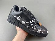 Louis Vuitton LV trainer all black white - 2