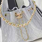 Channel silver bag 96123249 26x30x14cm - 2