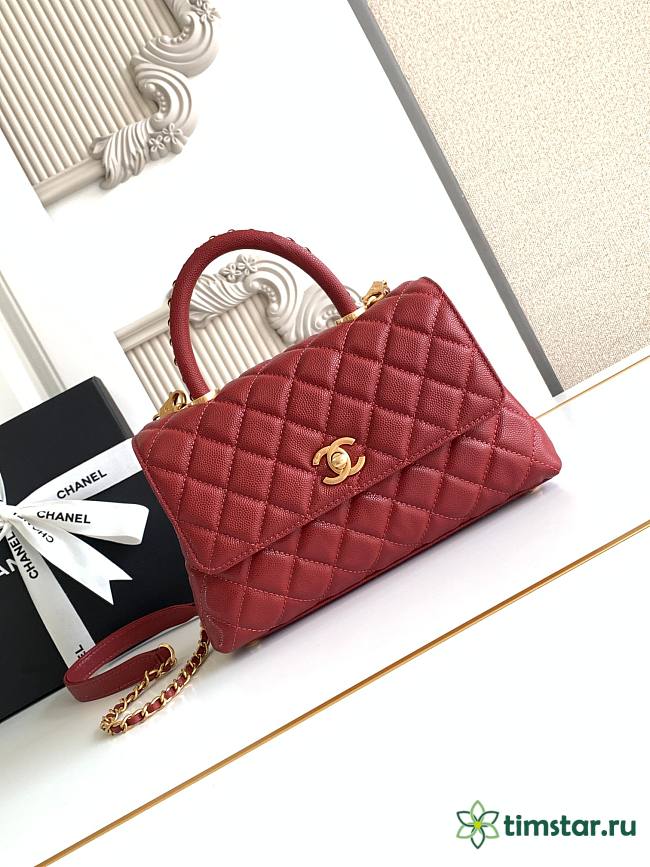 Channel red bag size 23cm - 1