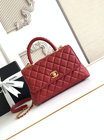 Channel red bag size 23cm