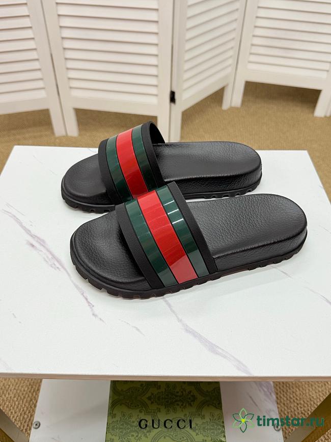 Guccii1 Web Slide Sandal - 1