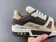 Louis Vuitton LV trainer Beige Coffee - 4