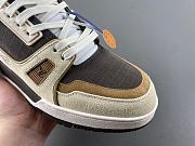 Louis Vuitton LV trainer Beige Coffee - 2