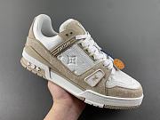 Louis Vuitton LV trainer White tea  - 2