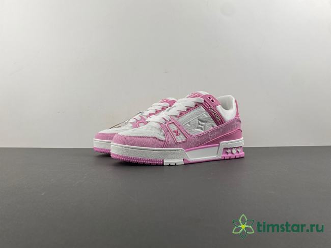 Louis Vuitton LV trainer pink - 1