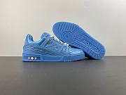 Louis Vuitton LV trainer blue sneaker - 6