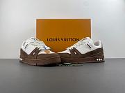 Louis Vuitton LV trainer White Brown sneaker - 2