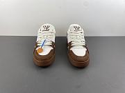 Louis Vuitton LV trainer White Brown sneaker - 3