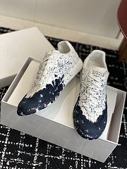 Maison Margiela Replica white and blue sneaker - 4