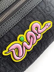 Dioor AND KAWS bumbag 1ESBO077OUP_H95842 black - 4