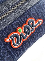 Dioor AND KAWS bumbag 1ESBO077OUP_H56342 blue - 2