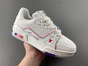 Louis Vuitton LV trainer white and pink - 3