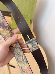 Gucci GG carnation print belt 677534 - 2