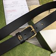 Gucci belt with square buckle and Interlocking G 673921 - 3
