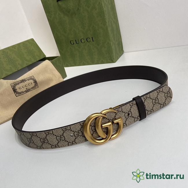 Gucci GG Marmont reversible belt 659416 brown leather - 1
