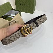 Gucci GG Marmont reversible belt 659416 brown leather - 5