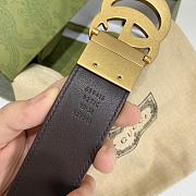 Gucci GG Marmont reversible belt 659416 brown leather - 4