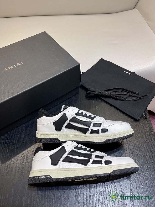 Amiri Skel Top Low White black - 1