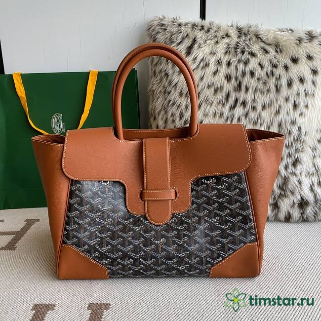 Goyard tote bag brown 34*25*16CM - 1
