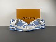 Louis Vuitton LV trainer white blue - 5