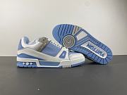 Louis Vuitton LV trainer white blue - 3