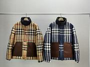 burberry Classic check contrast color large pocket down jacket - 1