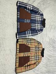 burberry Classic check contrast color large pocket down jacket - 5