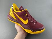 Nike Kobe 8 red and yellow sneaker - 3