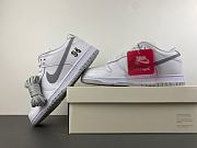 Nike SB Dunk Low Supreme 94 White Metallic Silver HQ8487-100 - 4