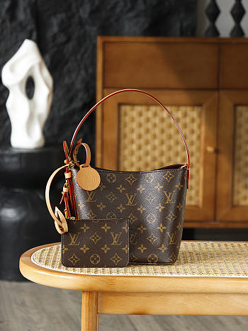 LV ALL IN BB Monogram brown bag 18*12*16cm