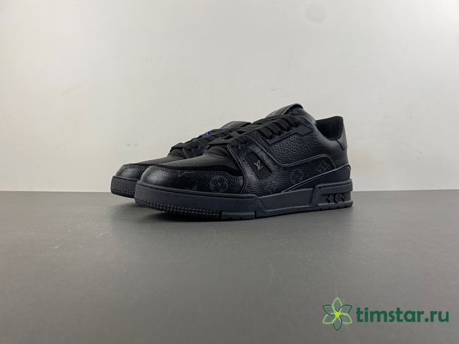 Louis Vuitton LV trainer black sneaker 13 - 1