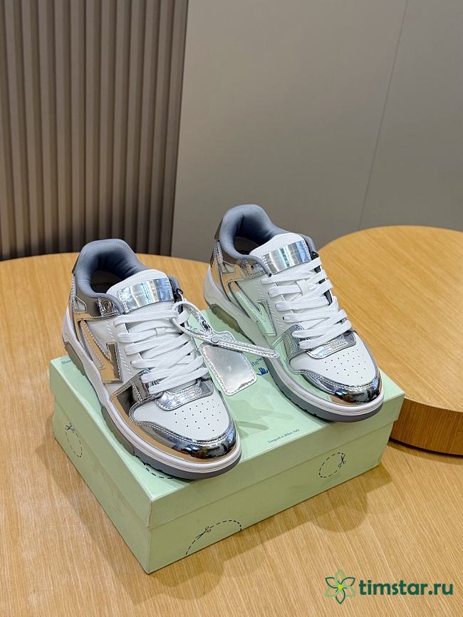 OFF-WHITE Out Of Office silver white sneaker  - 1