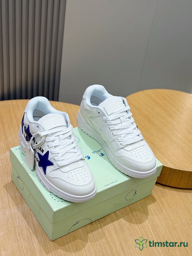 OFF-WHITE Out Of Office white blue sneaker - 1